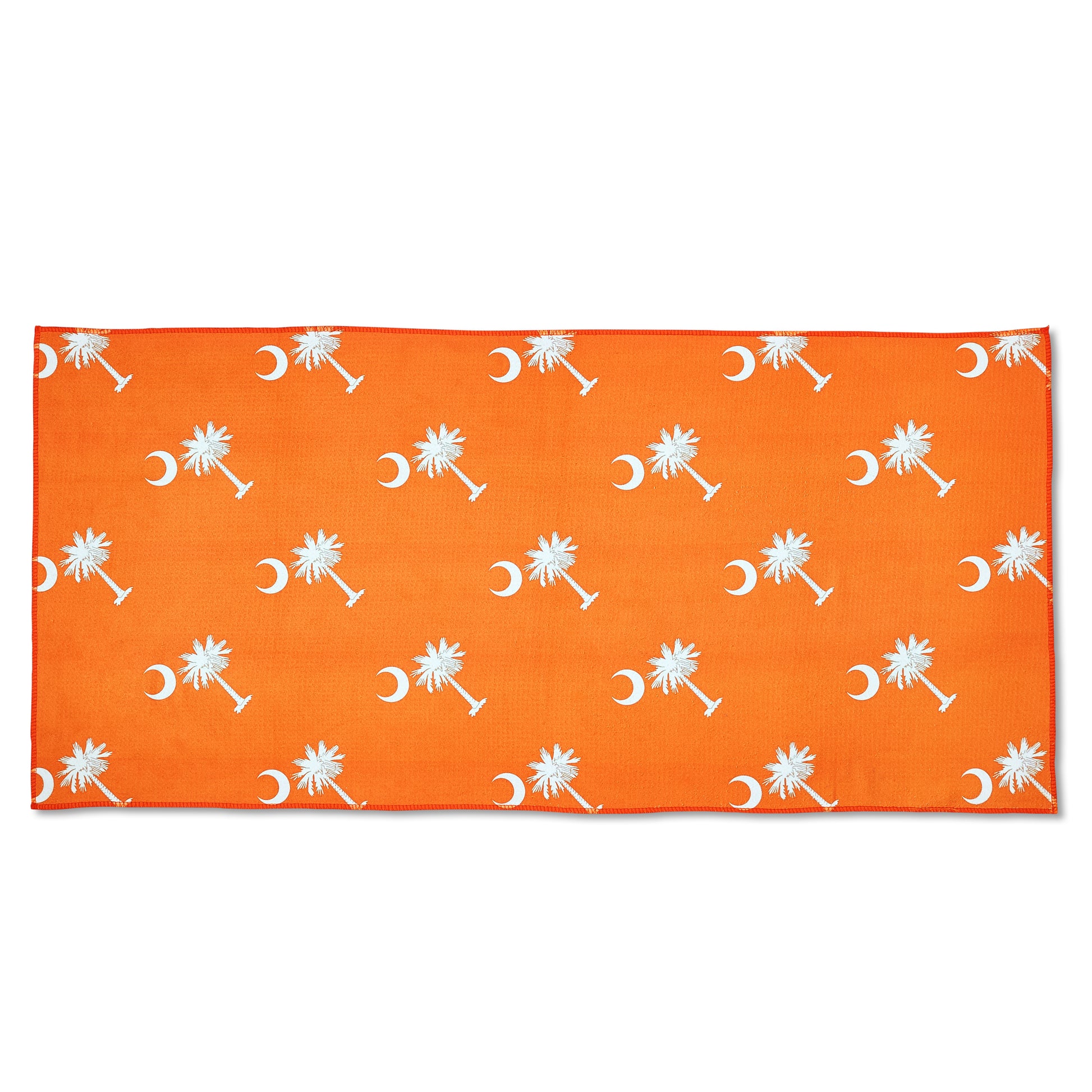 Palmetto Golf Towel – Clemson Orange with White Palmetto Tree