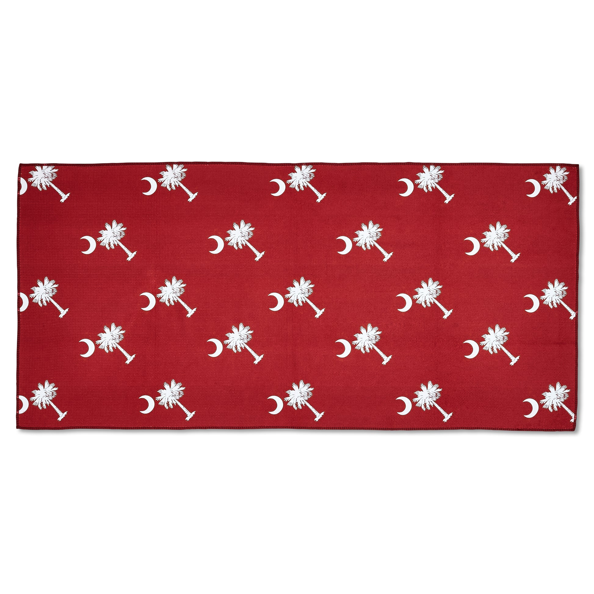 Palmetto Golf Towel – South Carolina Garnet with White Palmetto Tree