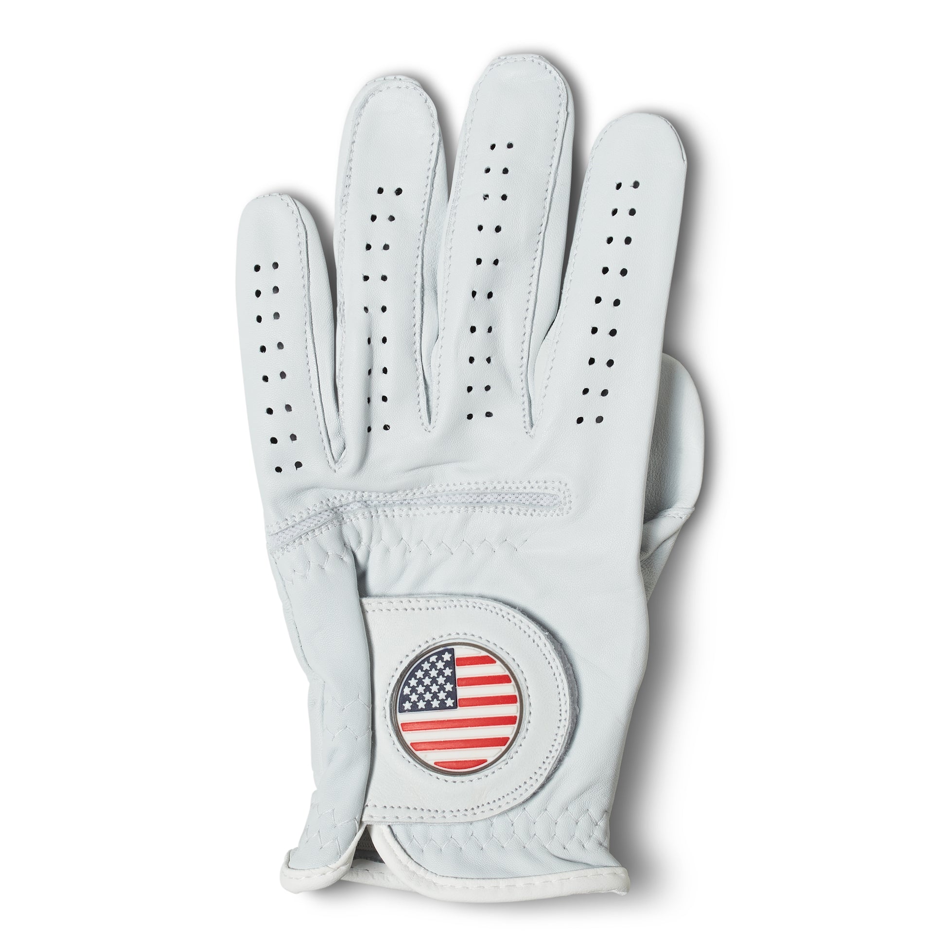 AAA Cabretta Leather Golf Glove – American Flag Design