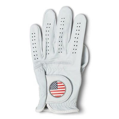 AAA Cabretta Leather Golf Glove – American Flag Design