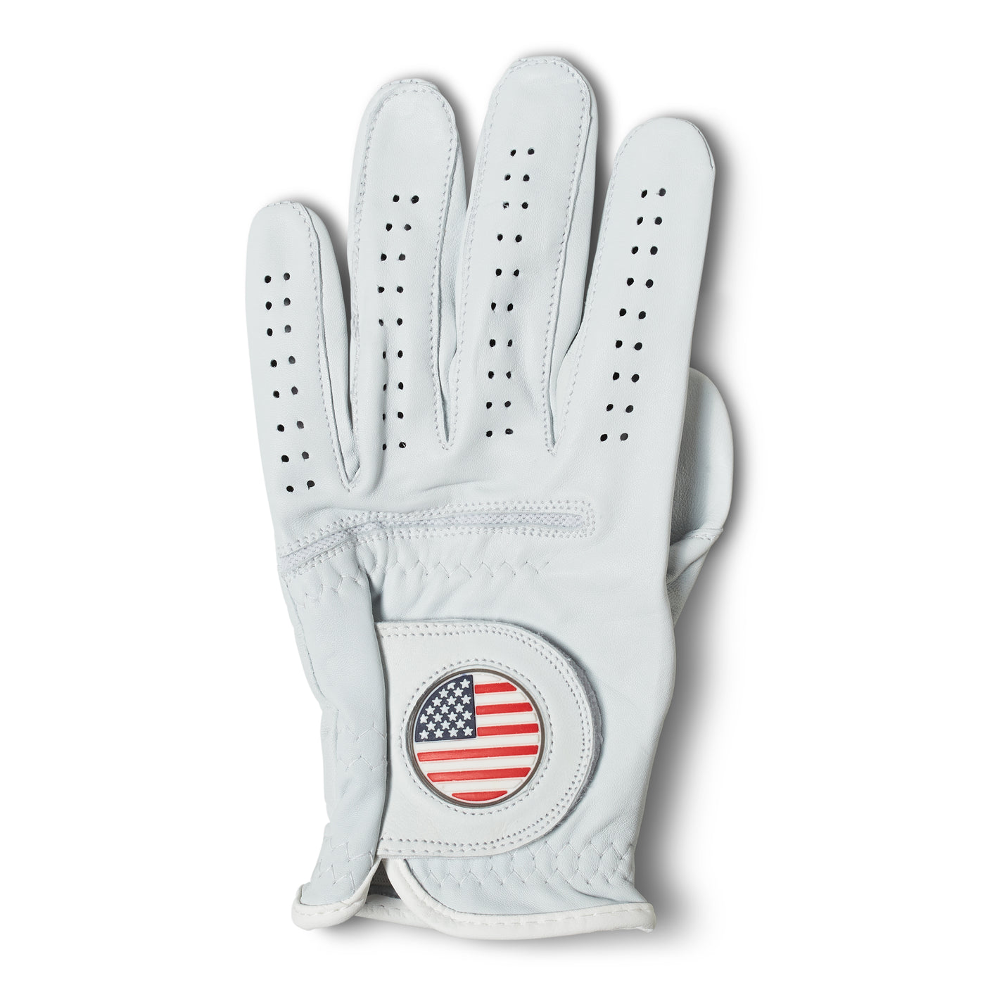 AAA Cabretta Leather Golf Glove – American Flag Design