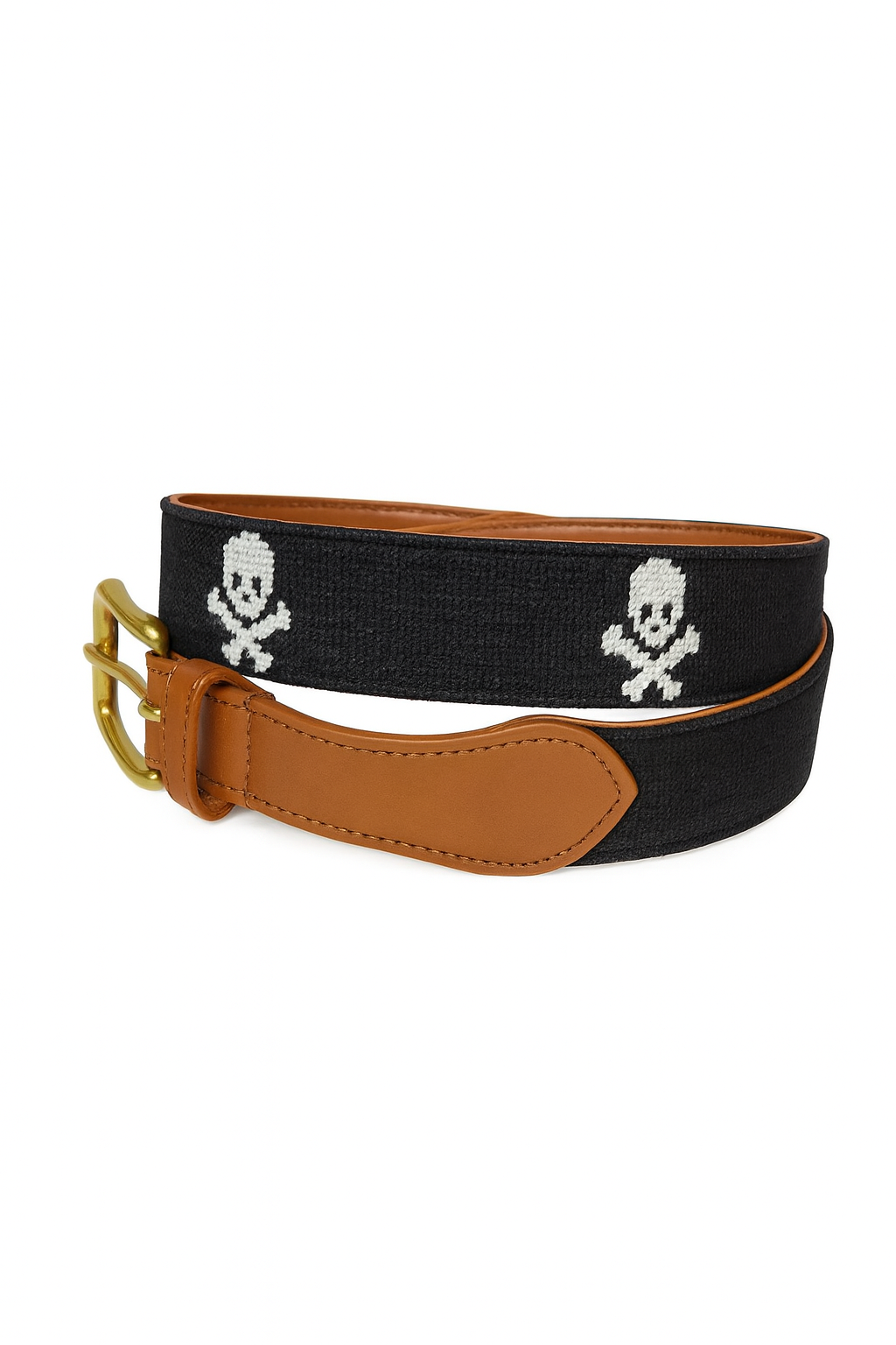 Jolly Roger Embroidered Belt