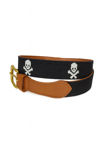 Jolly Roger Embroidered Belt