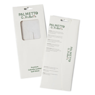 AAA Cabretta Leather Golf Glove – Garnet Palmetto Tree Design