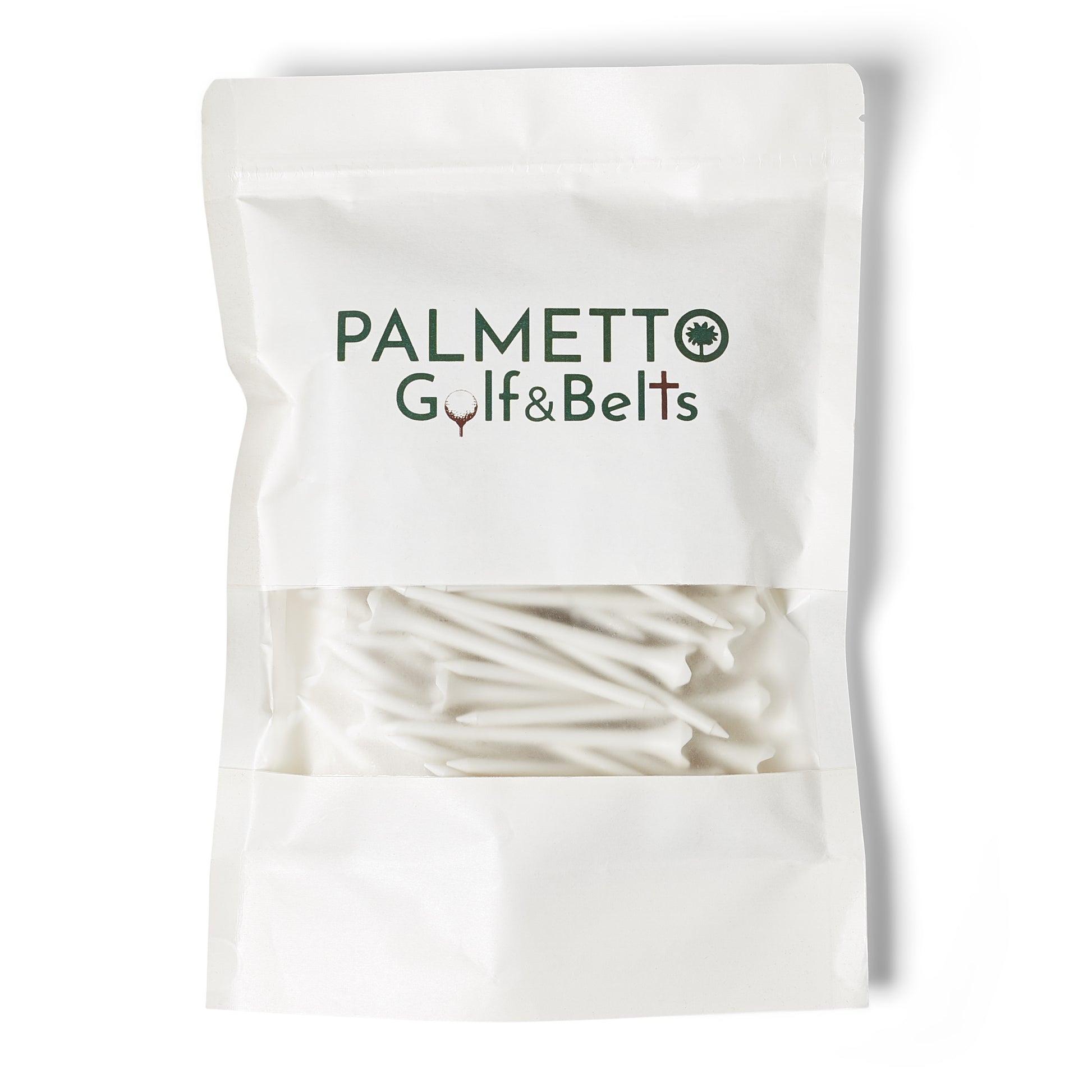 Palmetto Golf Tees – Classic White (100-Pack, 3 ¼")