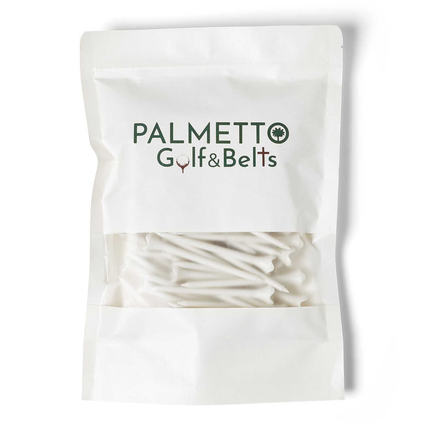 Palmetto Golf Tees – Classic White (100-Pack, 3 ¼")