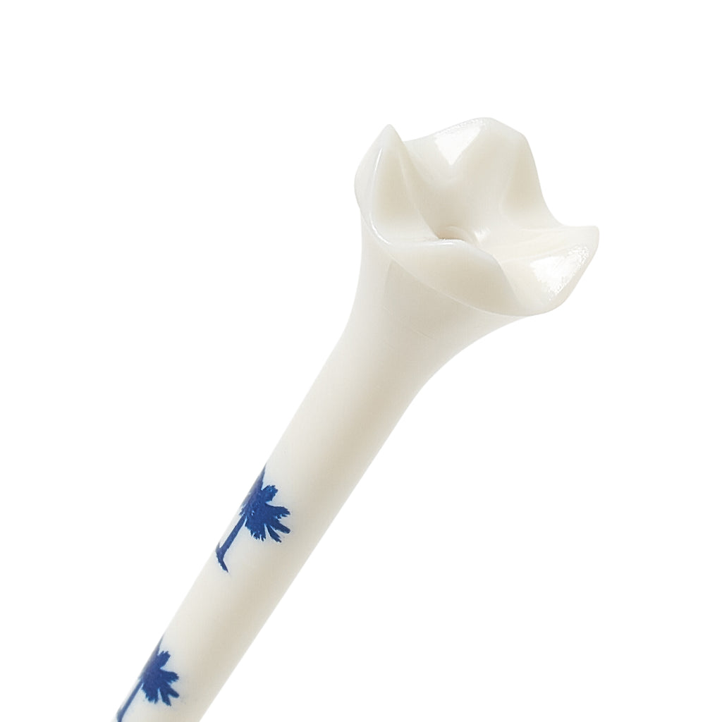 Palmetto Golf Tees – Blue Trees on White (100-Pack, 3 ¼")