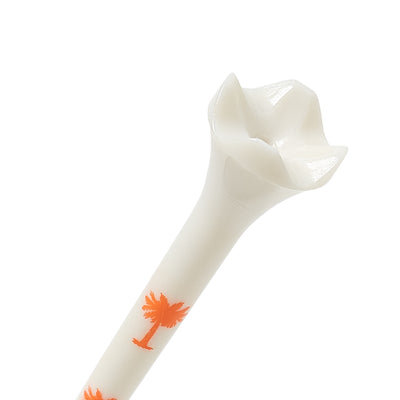 Palmetto Golf Tees – Clemson Orange Trees on White (100-Pack, 3 ¼