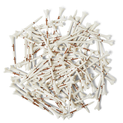 Palmetto Golf Tees – Brown Crosses on White (100-Pack, 3 ¼")