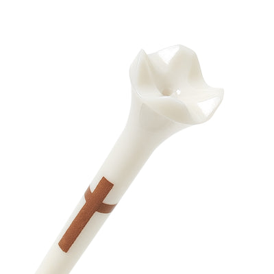 Palmetto Golf Tees – Brown Crosses on White (100-Pack, 3 ¼