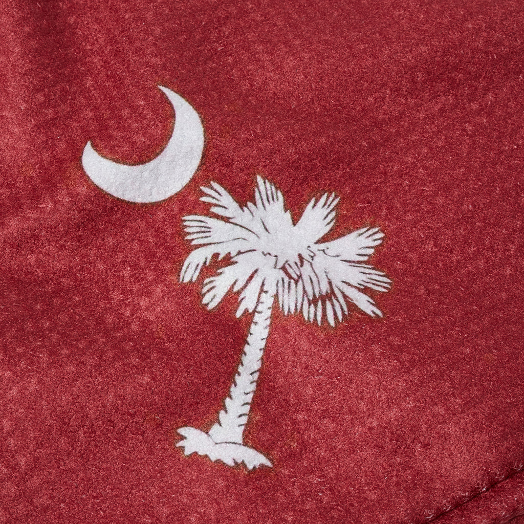 Palmetto Golf Towel – South Carolina Garnet with White Palmetto Tree