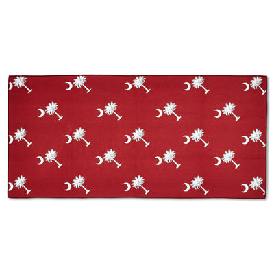 Palmetto Golf Towel – South Carolina Garnet with White Palmetto Tree
