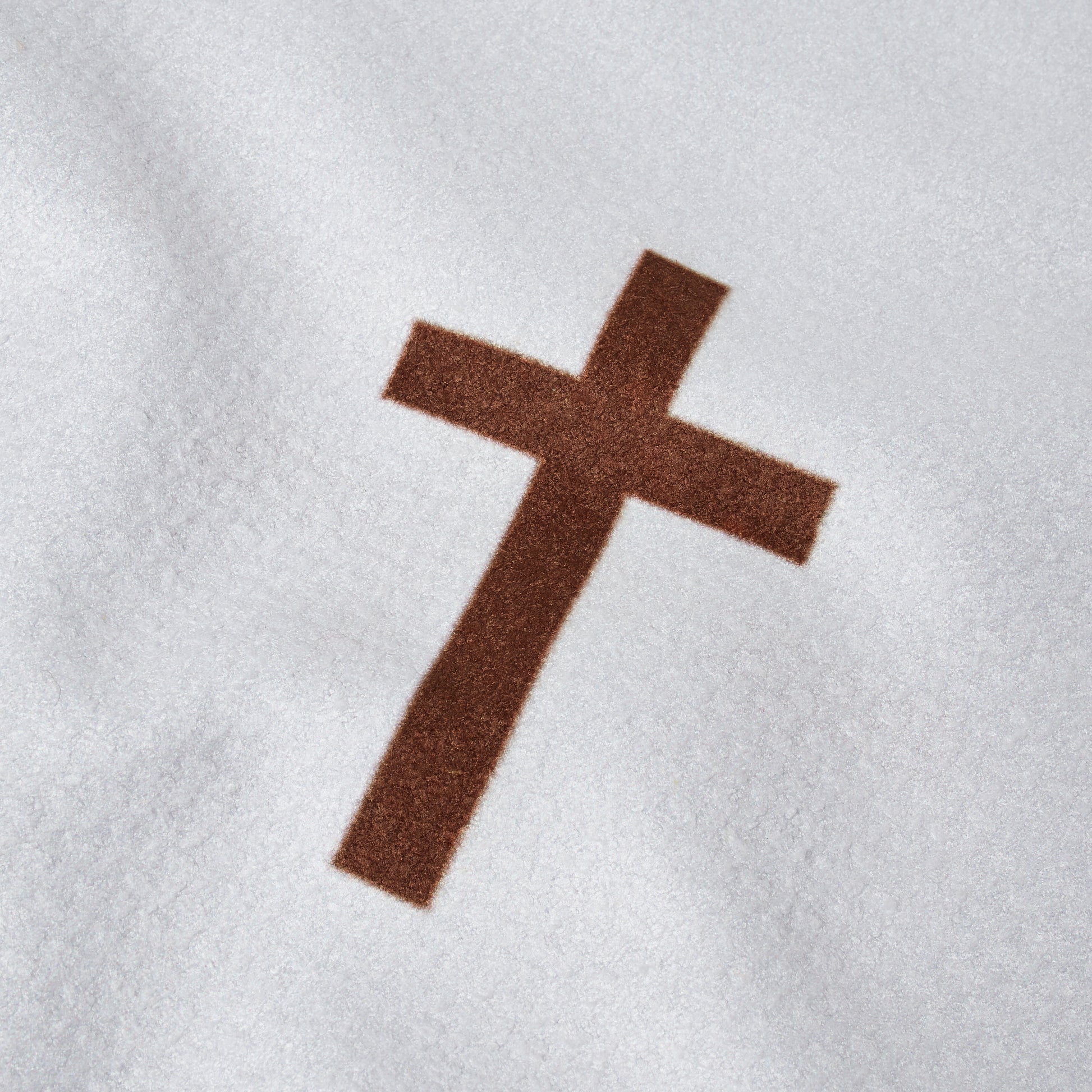 Palmetto Golf Towel – Brown Cross on White Microfiber