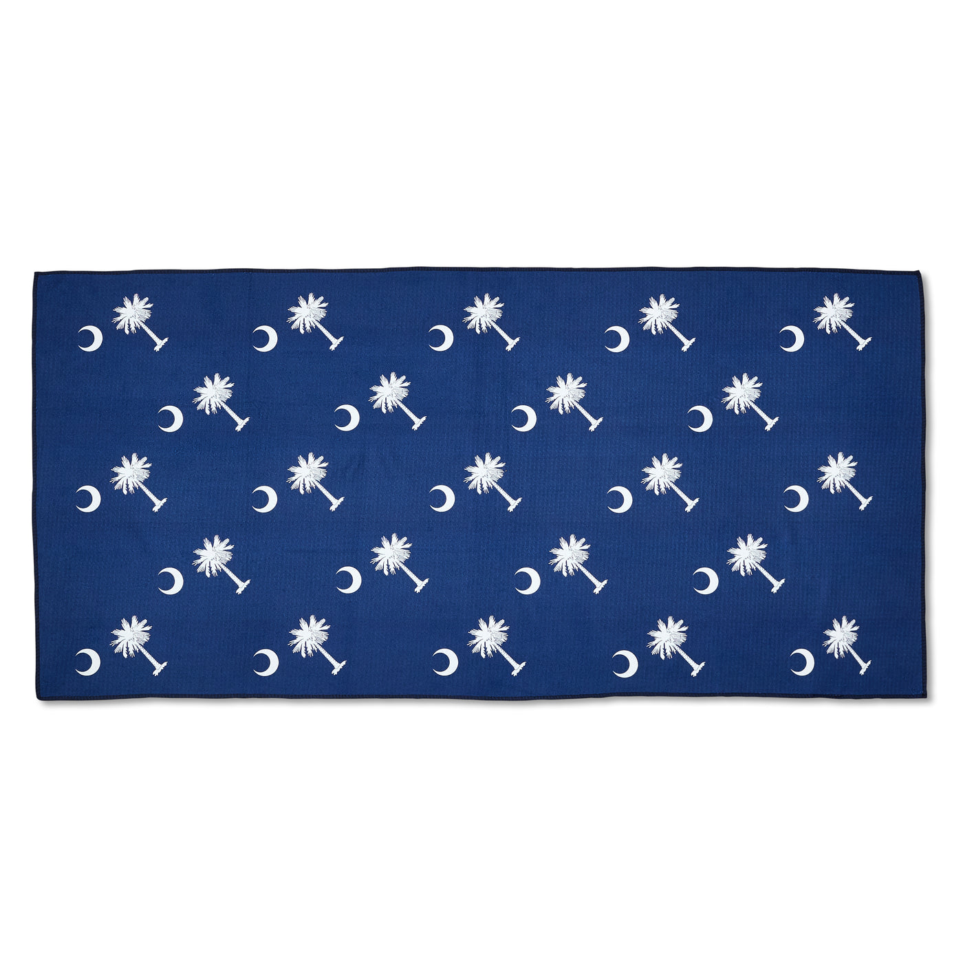 Palmetto Golf Towel – Navy Blue with White Palmetto Tree